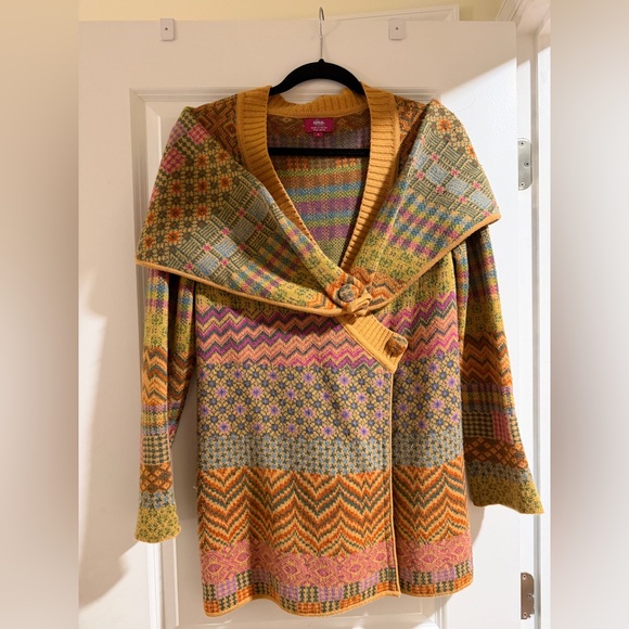 IVKO Autumn Tones wool Knit Cardigan- Anthropologie- small - Picture 3 of 5